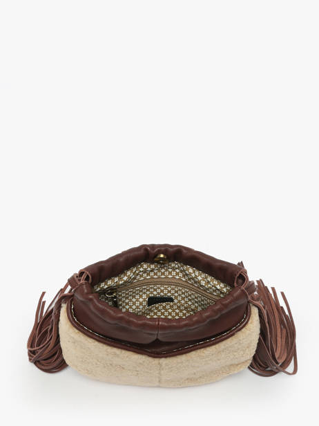 Cross Body Tas Vintage Leder Mila louise Bruin vintage 3812TC ander zicht 2